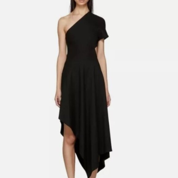 Rosetta Getty One Shoulder w/ Cut Out Dress - Picture 1 of 7